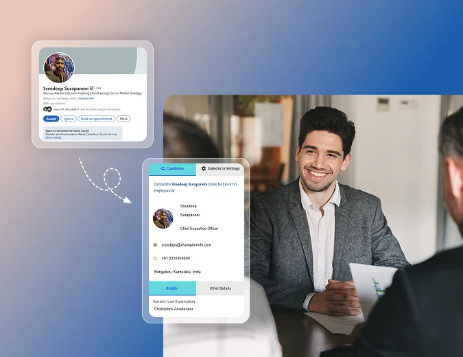Recruitment CRM dashboard
