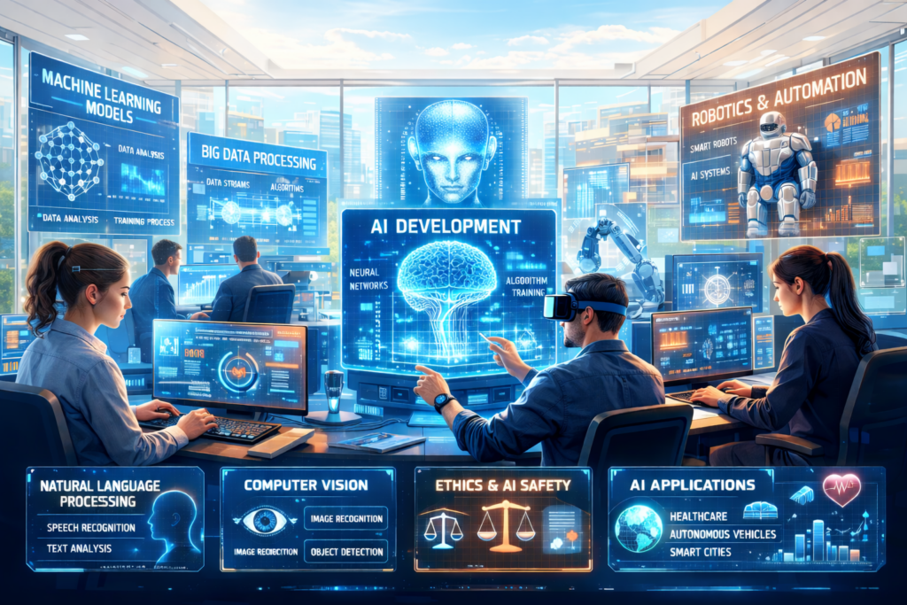 The Professional's developing AI modules.